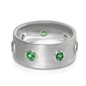 «Семь Я» кольцо с изумрудами
