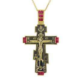Крест с рубинами