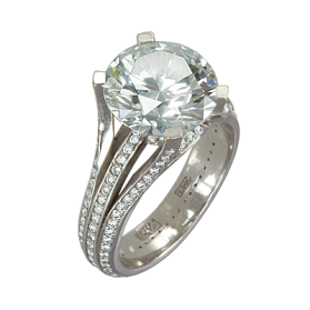 Кольцо с бриллиантом «Вечность»