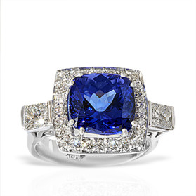 «Императрица» кольцо с танзанитом и бриллиантами