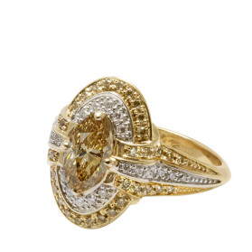 «Нежность» кольцо с бриллиантами