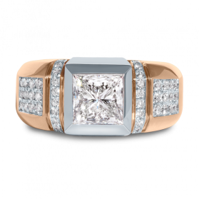 Мужское кольцо с бриллиантом «Гранд»