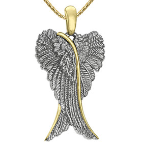 Серебряный кулон «Крылья ангела»