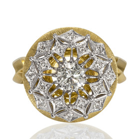 «Морозное утро» кольцо с бриллиантами