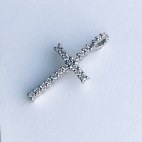 Крест из платины с бриллиантами